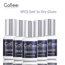 Load image into Gallery viewer, Gollee Glue for Eyelash Extensions 5PCS 5ML Ethanol Primer Cleaning Lash Extension Supplies Lash Glue Super Bonder Makeup Tools