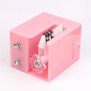 Self Fanning Lash Extension Making Machine Easy Volum Fan False Eyelash Separator Root Splitter Machine with Drawer Makeup Tools