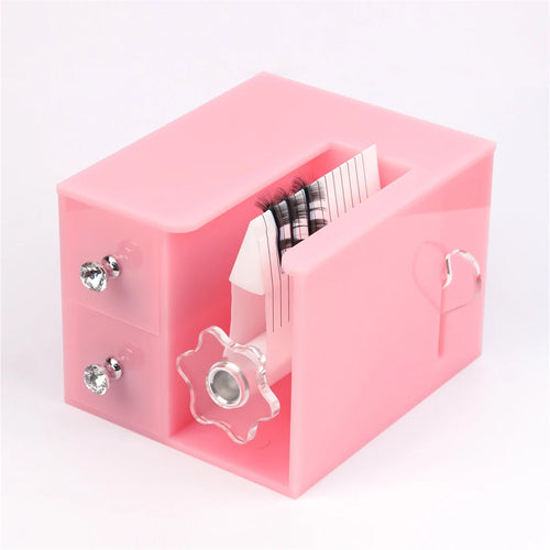 Self Fanning Lash Extension Making Machine Easy Volum Fan False Eyelash Separator Root Splitter Machine with Drawer Makeup Tools