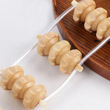 Load image into Gallery viewer, Wood Back Massage Roller Rope, Wood Therapy Cellulite Massage Tools, Self Massage Tools for Neck Leg Back Pain Relief Body Care
