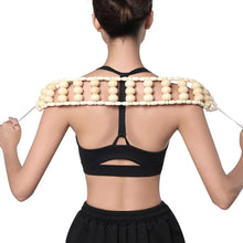 Load image into Gallery viewer, Wood Back Massage Roller Rope, Wood Therapy Cellulite Massage Tools, Self Massage Tools for Neck Leg Back Pain Relief Body Care