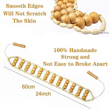 Load image into Gallery viewer, Wood Back Massage Roller Rope, Wood Therapy Cellulite Massage Tools, Self Massage Tools for Neck Leg Back Pain Relief Body Care