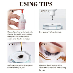 Gollee 10/12PCS Lash Glue Jelly Powder Glue 5ml Eyelash Extension Supplie Makeup Tools Bonder accelerator Lash Super Bonder Lash