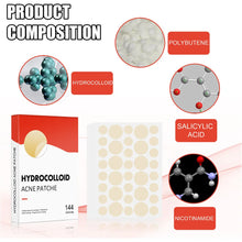Load image into Gallery viewer, Acne Pimple Patch 2 Sizes 144pcs Invisible Professional Healing Absorbing Spot For Skin Care