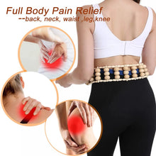 Load image into Gallery viewer, Wood Back Massage Roller Rope, Wood Therapy Cellulite Massage Tools, Self Massage Tools for Neck Leg Back Pain Relief Body Care