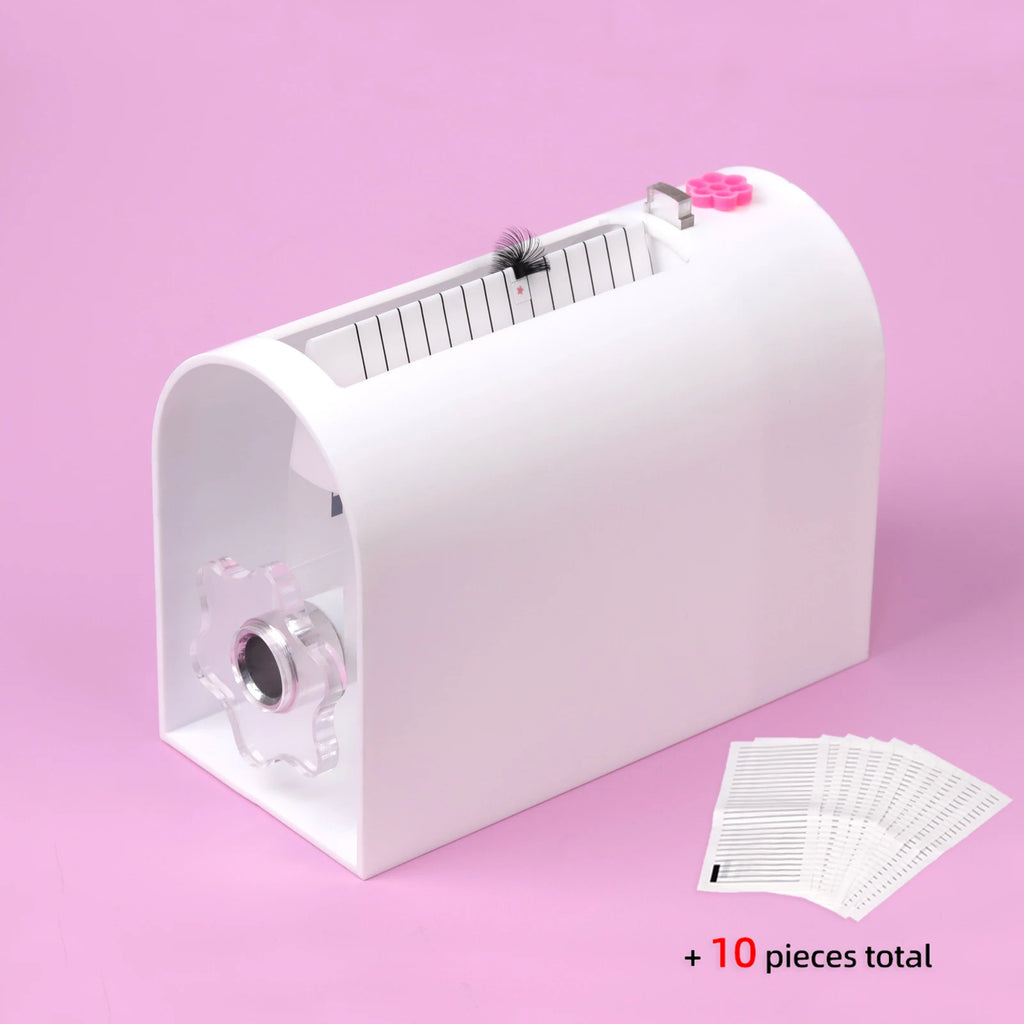Self Fanning Lash Extension Making Machine Easy Volum Fan False Eyelash Separator Root Splitter Machine with Drawer Makeup Tools
