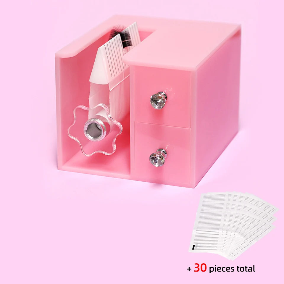 Self Fanning Lash Extension Making Machine Easy Volum Fan False Eyelash Separator Root Splitter Machine with Drawer Makeup Tools