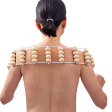 Load image into Gallery viewer, Wood Back Massage Roller Rope, Wood Therapy Cellulite Massage Tools, Self Massage Tools for Neck Leg Back Pain Relief Body Care