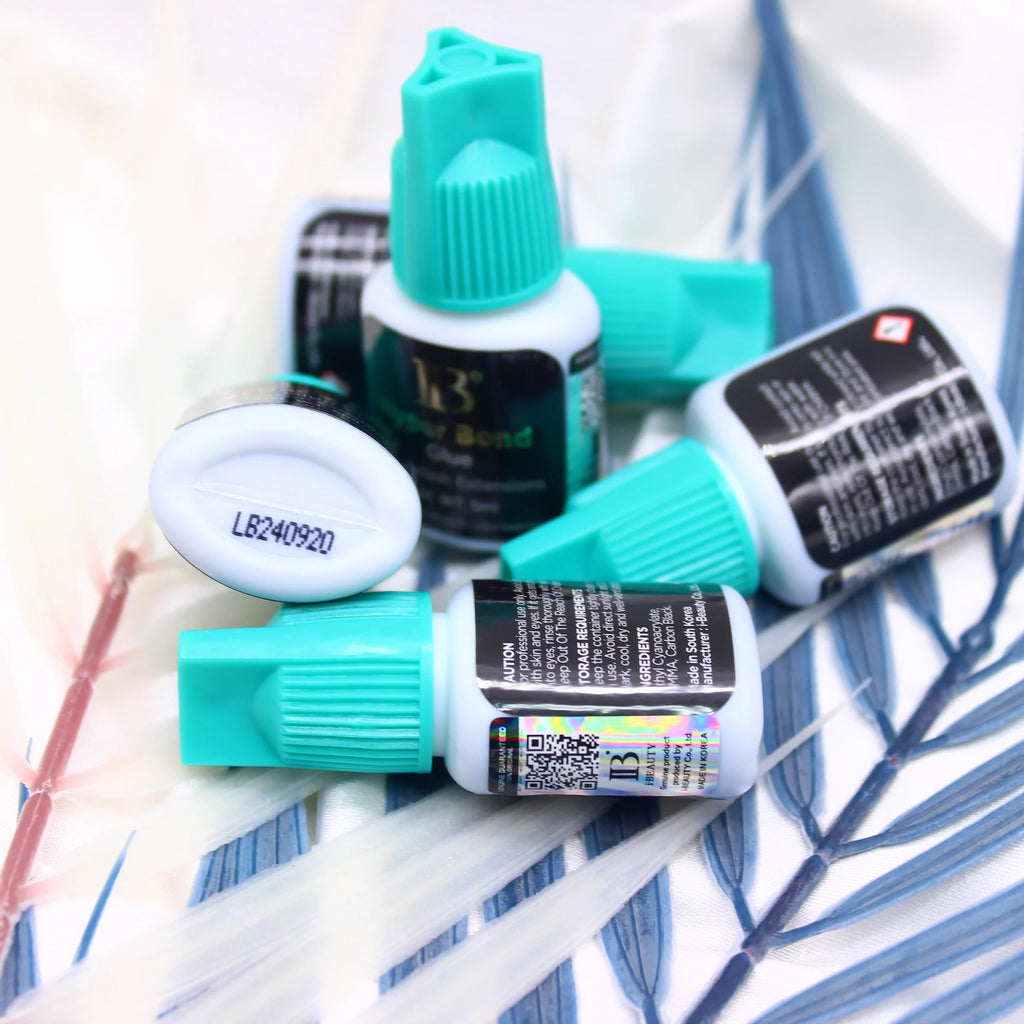10 Bottles IBeauty Hyper Bond Cyan Cap 5ml 0.5Sec for Eyelash Extensions Glue Makeup Tools Korea Beauty Health Shop Quick Drying