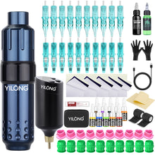 Load image into Gallery viewer, New Complete Tattoo Machine Kit Rotary Tattoo Pen Set with Power Supply Cartridge Needles Ink Makeup Tools for Tattoo Beginners