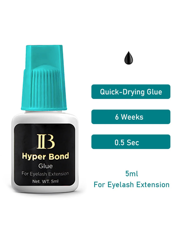 10 Bottles IBeauty Hyper Bond Cyan Cap 5ml 0.5Sec for Eyelash Extensions Glue Makeup Tools Korea Beauty Health Shop Quick Drying