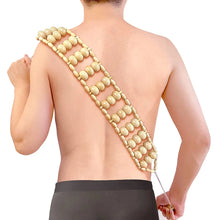Load image into Gallery viewer, Wood Back Massage Roller Rope, Wood Therapy Cellulite Massage Tools, Self Massage Tools for Neck Leg Back Pain Relief Body Care