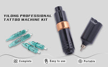 Load image into Gallery viewer, New Complete Tattoo Machine Kit Rotary Tattoo Pen Set with Power Supply Cartridge Needles Ink Makeup Tools for Tattoo Beginners