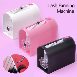 Self Fanning Lash Extension Making Machine Easy Volum Fan False Eyelash Separator Root Splitter Machine with Drawer Makeup Tools
