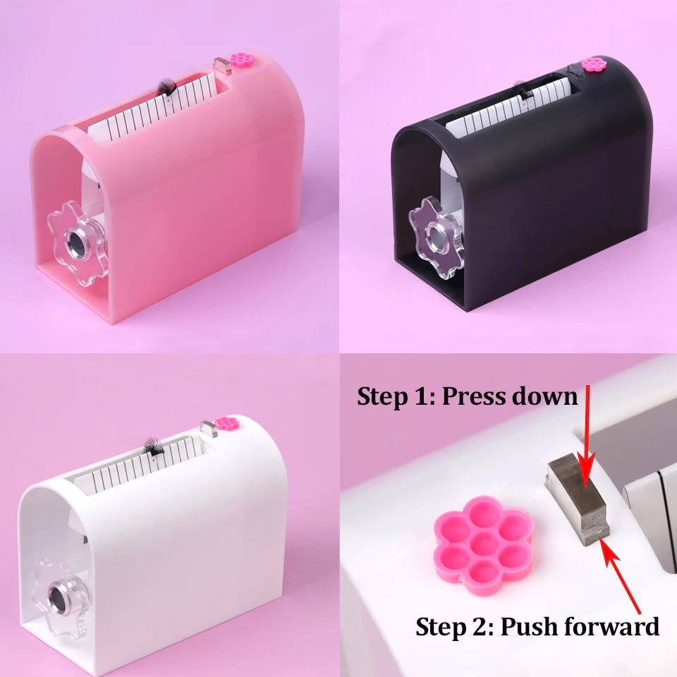 Self Fanning Lash Extension Making Machine Easy Volum Fan False Eyelash Separator Root Splitter Machine with Drawer Makeup Tools