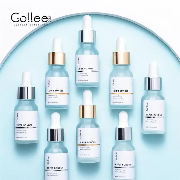 Gollee 10/12PCS Lash Glue Jelly Powder Glue 5ml Eyelash Extension Supplie Makeup Tools Bonder accelerator Lash Super Bonder Lash