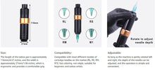 Load image into Gallery viewer, New Complete Tattoo Machine Kit Rotary Tattoo Pen Set with Power Supply Cartridge Needles Ink Makeup Tools for Tattoo Beginners