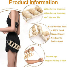 Load image into Gallery viewer, Wood Back Massage Roller Rope, Wood Therapy Cellulite Massage Tools, Self Massage Tools for Neck Leg Back Pain Relief Body Care