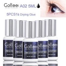 Load image into Gallery viewer, Gollee Glue for Eyelash Extensions 5PCS 5ML Ethanol Primer Cleaning Lash Extension Supplies Lash Glue Super Bonder Makeup Tools