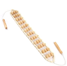 Load image into Gallery viewer, Wood Back Massage Roller Rope, Wood Therapy Cellulite Massage Tools, Self Massage Tools for Neck Leg Back Pain Relief Body Care